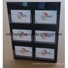 L Form Schwarz Acryl Display Halter, Geschenkkarten Display Racks